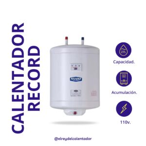 Calentador de Agua Marca Record 27Lts